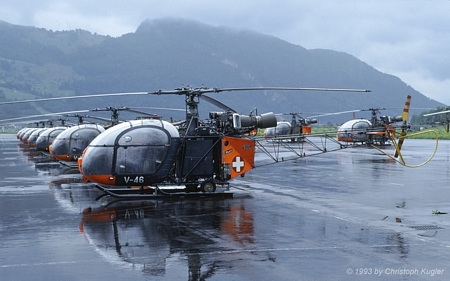 Sud Aviation SA313 Alouette II | V-46 | Swiss Air Force | ALPNACH (LSMA/---) 11.06.1993