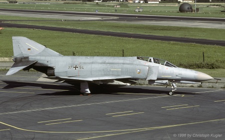 McDonnell Douglas F-4F Phantom II | 3754 | German Air Force | NEUBURG A.D.DONAU (ETSN/---) 20.06.1996
