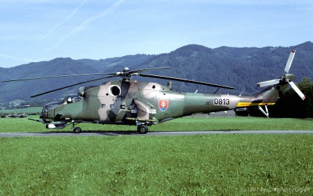 Mil Mi-24V | 0813 | Slovak Air Force | ZELTWEG (LOXZ/---) 20.06.1997