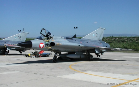 SAAB 35Oe Draken | 01 | Austrian Air Force | AMENDOLA (LIBA/---) 19.05.2002