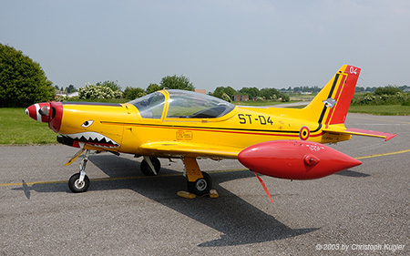 SIAI-Marchetti SF.260M | ST-04 | Belgian Air Component  |  5sm | LIEGE / BIERSET (EBLG/LGG) 30.05.2003