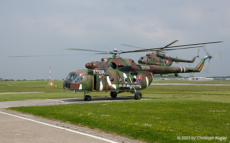 Mil Mi-17 | 0844 | Slovak Air Force  |  3VrK with SFOR markings | LIEGE / BIERSET (EBLG/LGG) 30.05.2003