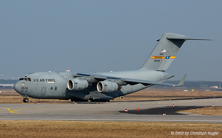 McDonnell Douglas C-17A Globemaster III | 90-0534 | US Air Force | FRANKFURT (EDDF/FRA) 15.03.2003