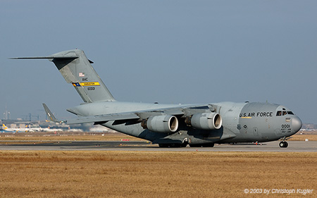 Boeing C-17A Globemaster III | 96-0001 | US Air Force | FRANKFURT (EDDF/FRA) 15.03.2003