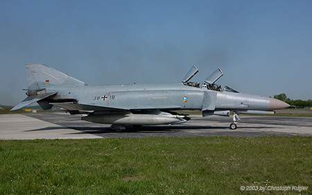 McDonnell Douglas F-4F Phantom II | 3818 | German Air Force | NEUBURG A.D.DONAU (ETSN/---) 05.05.2003