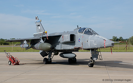 Sepecat Jaguar GR.3A | XZ377 | Royal Air Force  |  Coded EG with 6 Sqn | SAINT-DIZIER ROBINSON (LFSI/---) 23.05.2003