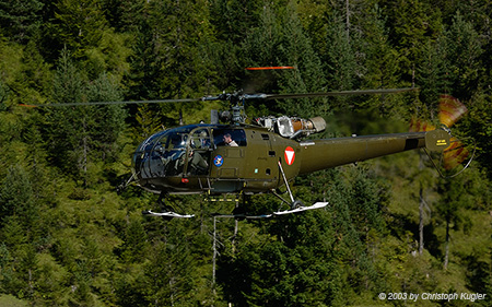 Sud Aviation SA316 Alouette III | 3E-KA | Austrian Air Force | HOCHFILZEN (----/---) 04.09.2003