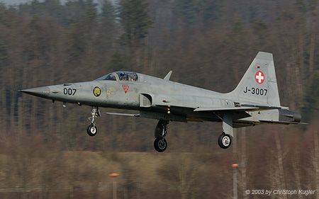 Northrop F-5E Tiger II | J-3007 | Swiss Air Force | D&UUML;BENDORF (LSMD/---) 24.03.2003