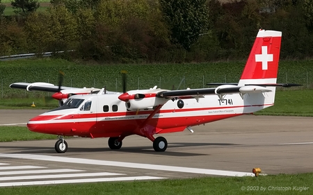 De Havilland Canada DHC-6-300 | T-741 | Swiss Air Force | D&UUML;BENDORF (LSMD/---) 06.10.2003