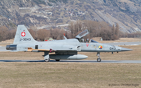 Northrop F-5E Tiger II | J-3043 | Swiss Air Force | TURTMANN (LSMJ/---) 10.03.2003