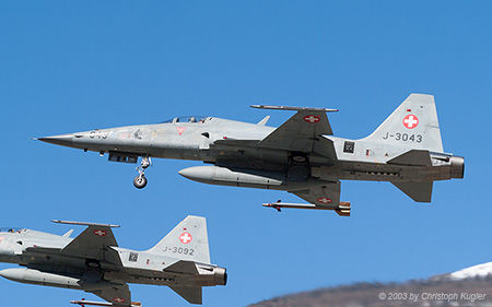 Northrop F-5E Tiger II | J-3043 | Swiss Air Force | TURTMANN (LSMJ/---) 10.03.2003