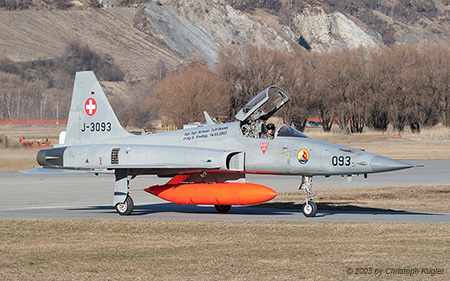 Northrop F-5E Tiger II | J-3093 | Swiss Air Force | TURTMANN (LSMJ/---) 10.03.2003