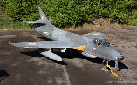 Hawker Hunter F.58 | J-4003 | Swiss Air Force | PAYERNE (LSMP/---) 01.05.2003