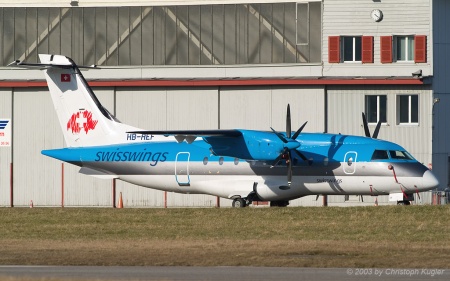 Dornier 328-110 | HB-AEF | Swisswings | BERN - BELPMOOS (LSZB/BRN) 09.03.2003