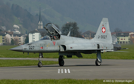 Northrop F-5E Tiger II | J-3027 | Swiss Air Force | BUOCHS (LSZC/BXO) 27.03.2003