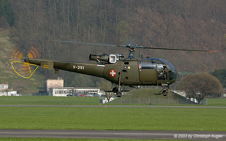 Sud Aviation SA316 Alouette III | V-251 | Swiss Air Force | BUOCHS (LSZC/BXO) 01.04.2003