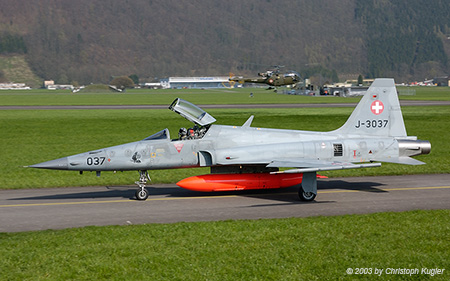 Northrop F-5E Tiger II | J-3037 | Swiss Air Force | BUOCHS (LSZC/BXO) 01.04.2003