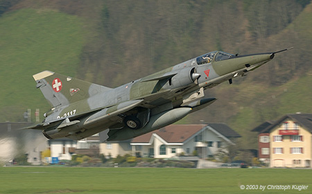 Dassault Mirage III RS | R-2117 | Swiss Air Force | BUOCHS (LSZC/BXO) 01.04.2003