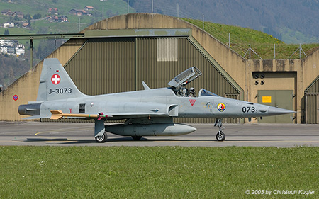 Northrop F-5E Tiger II | J-3073 | Swiss Air Force | BUOCHS (LSZC/BXO) 01.04.2003