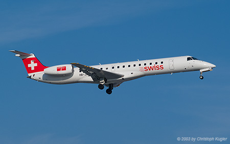 Embraer ERJ-145LU | HB-JAI | Swiss International Air Lines | Z&UUML;RICH (LSZH/ZRH) 12.01.2003