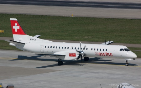 SAAB 2000 | HB-IZF | Swiss International Air Lines | Z&UUML;RICH (LSZH/ZRH) 06.04.2003
