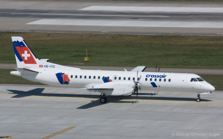 SAAB 2000 | HB-IYG | Crossair | Z&UUML;RICH (LSZH/ZRH) 14.04.2003