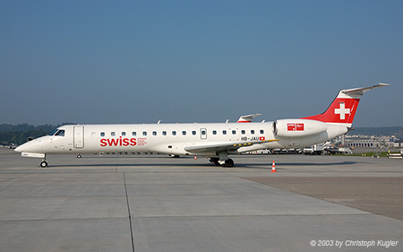 Embraer ERJ-145LU | HB-JAU | Swiss International Air Lines | Z&UUML;RICH (LSZH/ZRH) 02.08.2003