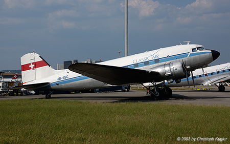 Douglas DC-3C | HB-ISC | Classic Air | Z&UUML;RICH (LSZH/ZRH) 13.08.2003