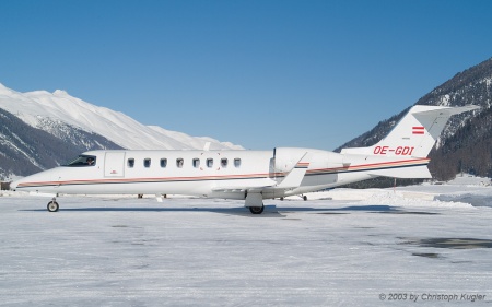 Learjet 45 | OE-GDI | private | SAMEDAN (LSZS/SMV) 09.02.2003