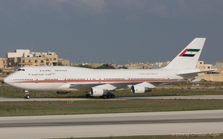 Boeing 747-422 | A6-MMM | Dubai Airwing | MALTA / LUQA (LMML/MLA) 23.09.2004