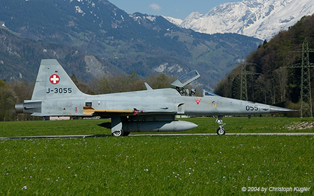 Northrop F-5E Tiger II | J-3055 | Swiss Air Force | MEIRINGEN (LSMM/---) 26.04.2004