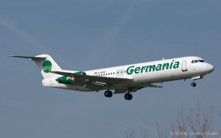 Fokker 100 | D-AGPE | Germania | Z&UUML;RICH (LSZH/ZRH) 02.04.2004