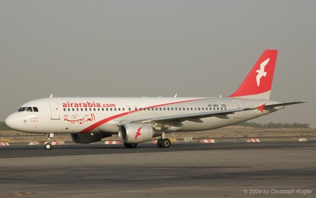 Airbus A320-214 | A6-ABA | Air Arabia | SHARJAH (OMSJ/SHJ) 11.10.2004