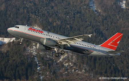 Airbus A320-214 | OE-LBQ | Lauda Air | INNSBRUCK-KRANEBITTEN (LOWI/INN) 05.02.2005