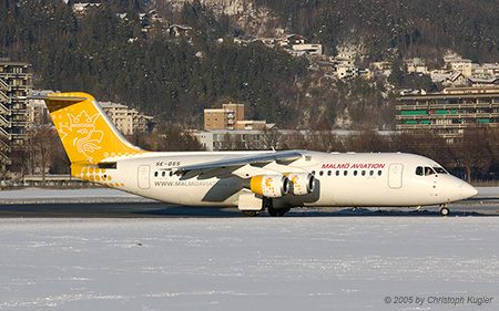 Avro RJ100 | SE-DSS | Malmo Aviation | INNSBRUCK-KRANEBITTEN (LOWI/INN) 05.02.2005
