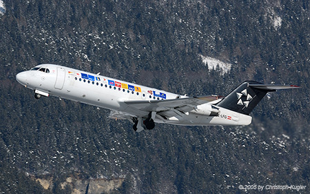 Fokker 70 | OE-LFG | Tyrolean Airways | INNSBRUCK-KRANEBITTEN (LOWI/INN) 05.02.2005
