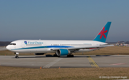 Boeing 767-324ER | G-OOBK | First Choice Airways | GENEVA (LSGG/GVA) 19.03.2005