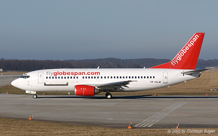 Boeing 737-3M8QC | TF-ELM | FlyGlobespan | GENEVA (LSGG/GVA) 19.03.2005
