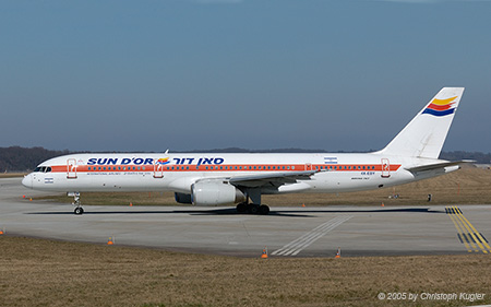 Boeing 757-27B | 4X-EBY | Sun D'Or International Airlines | GENEVA (LSGG/GVA) 19.03.2005