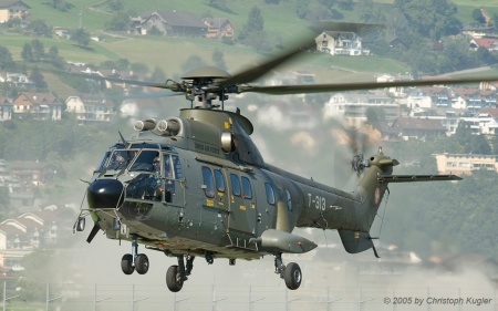 Aerospatiale AS332 M1 Super Puma | T-313 | Swiss Air Force | BUOCHS (LSZC/BXO) 31.08.2005