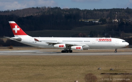 Airbus A340-313X | HB-JMH | Swiss International Air Lines | Z&UUML;RICH (LSZH/ZRH) 13.03.2005