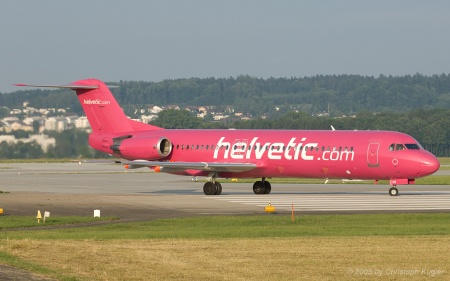 Fokker 100 | HB-JVB | Helvetic Airways | Z&UUML;RICH (LSZH/ZRH) 18.06.2005