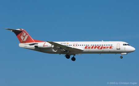 Fokker 100 | EC-IVO | GirJet | Z&UUML;RICH (LSZH/ZRH) 09.10.2005