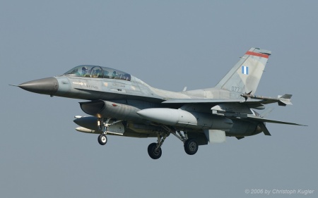 General Dynamics F-16D | 077 | Greek Air Force | LECHFELD (ETSL/---) 11.05.2006