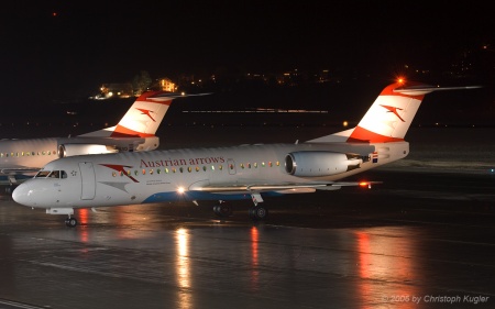 Fokker 70 | OE-LFH | Austrian Arrows | INNSBRUCK-KRANEBITTEN (LOWI/INN) 07.01.2006