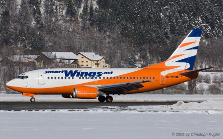 Boeing 737-522 | OK-SWU | Smart Wings | INNSBRUCK-KRANEBITTEN (LOWI/INN) 08.01.2006