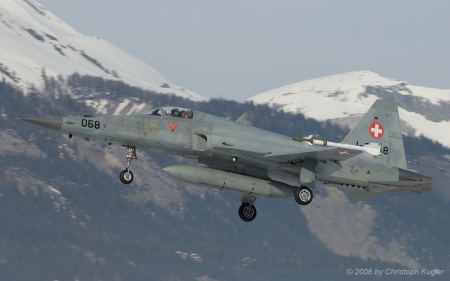 Northrop F-5E Tiger II | J-3068 | Swiss Air Force | SION (LSGS/SIR) 25.01.2006