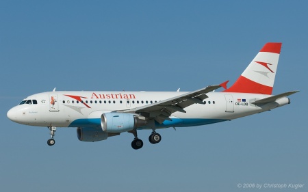 Airbus A319-112 | OE-LDB | Austrian Airlines | Z&UUML;RICH (LSZH/ZRH) 09.06.2006