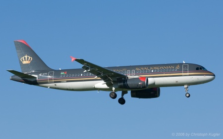 Airbus A320-232 | JY-AYD | Royal Jordanian Airlines | Z&UUML;RICH (LSZH/ZRH) 31.08.2006
