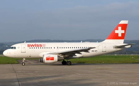 Airbus A319-112 | HB-IPY | Swiss International Air Lines | Z&UUML;RICH (LSZH/ZRH) 15.10.2006
